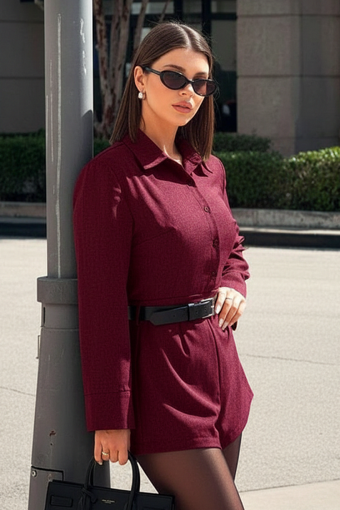 Komplet PANTESINA BORDO, Kolor : bordowy, IVET.PL - Modna odzież