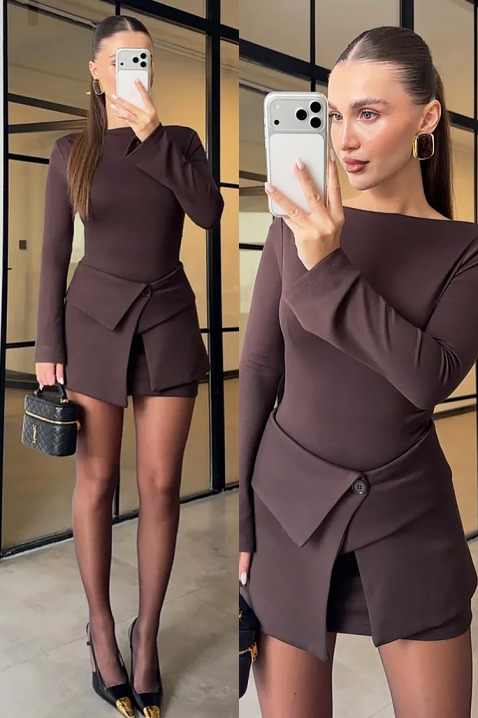 Komplet KEMELOTA BROWN, Kolor : brązowy, IVET.PL - Modna odzież