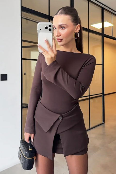 Komplet KEMELOTA BROWN, Kolor : brązowy, IVET.PL - Modna odzież