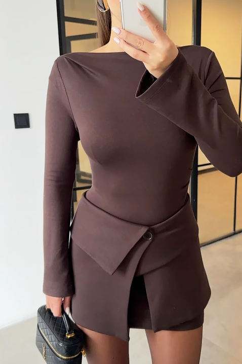 Komplet KEMELOTA BROWN, Kolor : brązowy, IVET.PL - Modna odzież