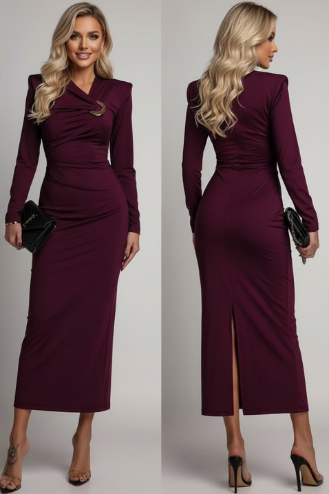 Sukienka VTELANZA BORDO, Kolor : bordowy, IVET.PL - Modna odzież