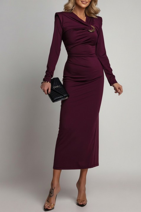 Sukienka VTELANZA BORDO, Kolor : bordowy, IVET.PL - Modna odzież