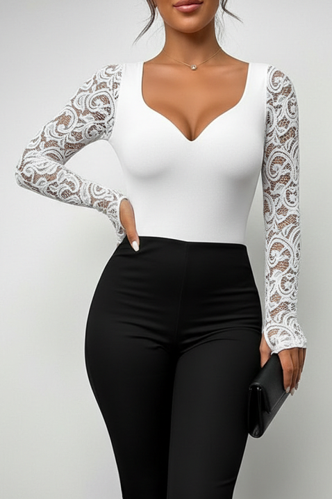 Bluzka HREVELDA WHITE, Kolor : biały, IVET.PL - Modna odzież