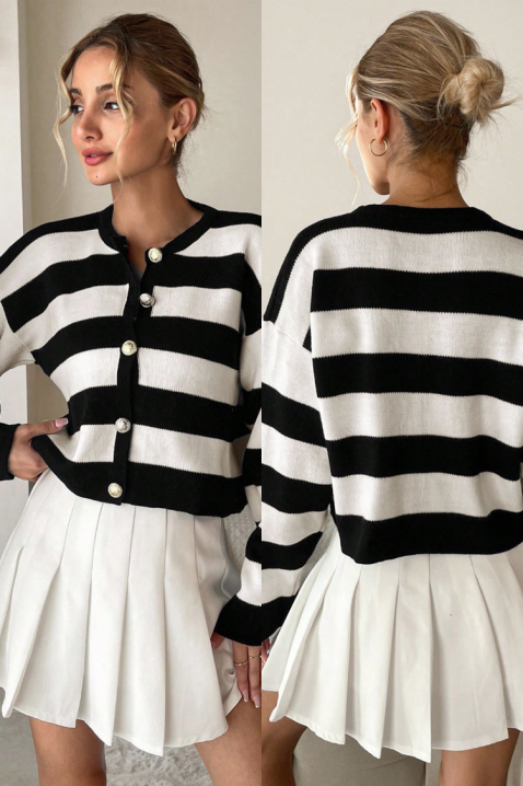 Kardigan AMORNEZA BLACK, Kolor : czarny, IVET.PL - Modna odzież