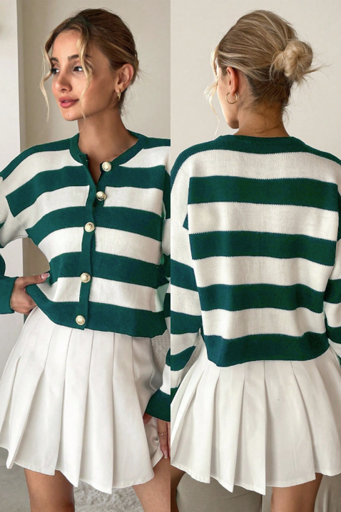 Kardigan AMORNEZA GREEN, Kolor : zielony, IVET.PL - Modna odzież