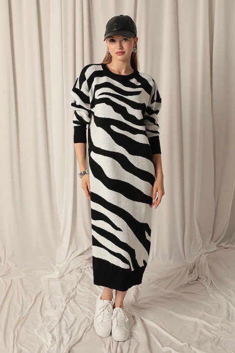 Sukienka ZEBRINDA BLACK, Kolor : czarny, IVET.PL - Modna odzież