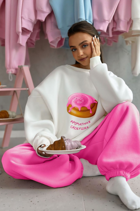 Komplet HLAVLENA, Kolor : fuksja, IVET.PL - Modna odzież