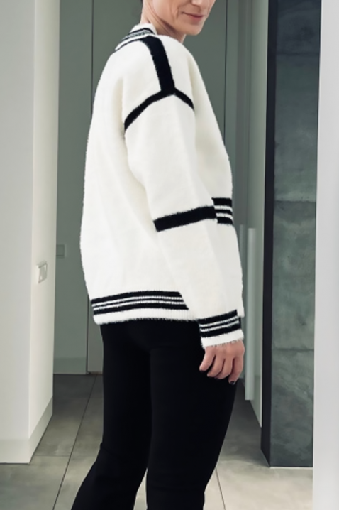 Kardigan VROVELDA, Kolor : biały, IVET.PL - Modna odzież