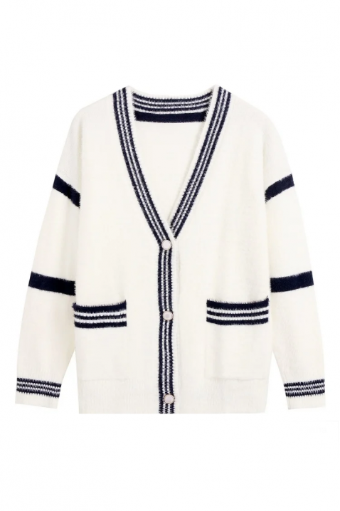 Kardigan VROVELDA, Kolor : biały, IVET.PL - Modna odzież