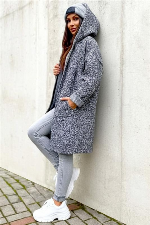 Kardigan VLADENZA GREY, Kolor : szary, IVET.PL - Modna odzież