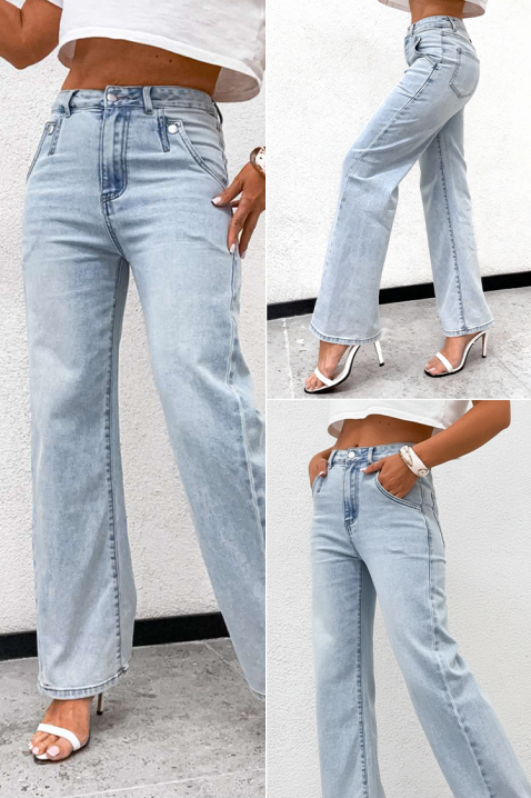 Jeansy AMERSOTA, Kolor : chabrowy, IVET.PL - Modna odzież