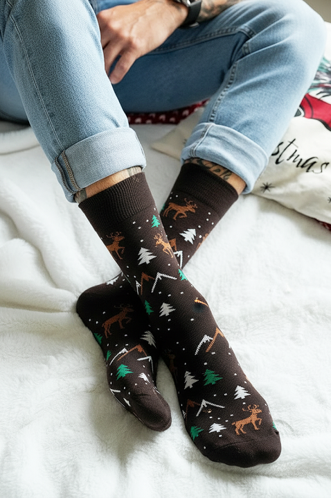 Skarpety JIRFO, Kolor : brązowy, IVET.PL - Modna odzież