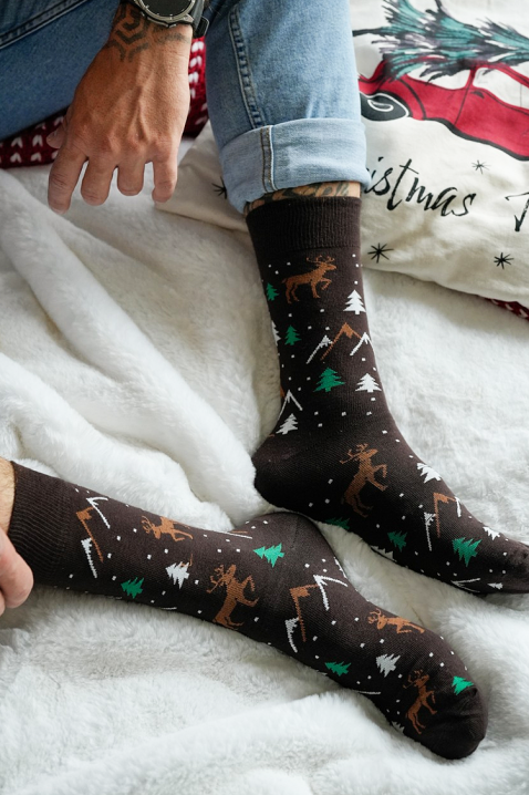 Skarpety JIRFO, Kolor : brązowy, IVET.PL - Modna odzież