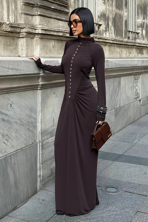 Sukienka ARGAMINA BROWN, Kolor : brązowy, IVET.PL - Modna odzież