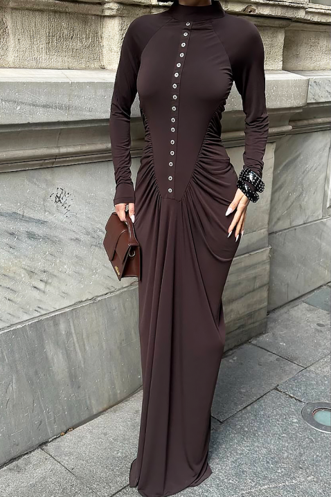 Sukienka ARGAMINA BROWN, Kolor : brązowy, IVET.PL - Modna odzież