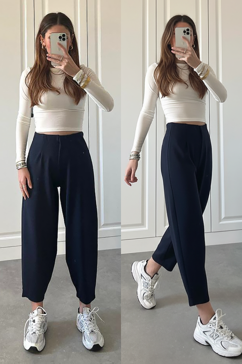 Spodnie AMAROLDA NAVY, Kolor : granatowy, IVET.PL - Modna odzież