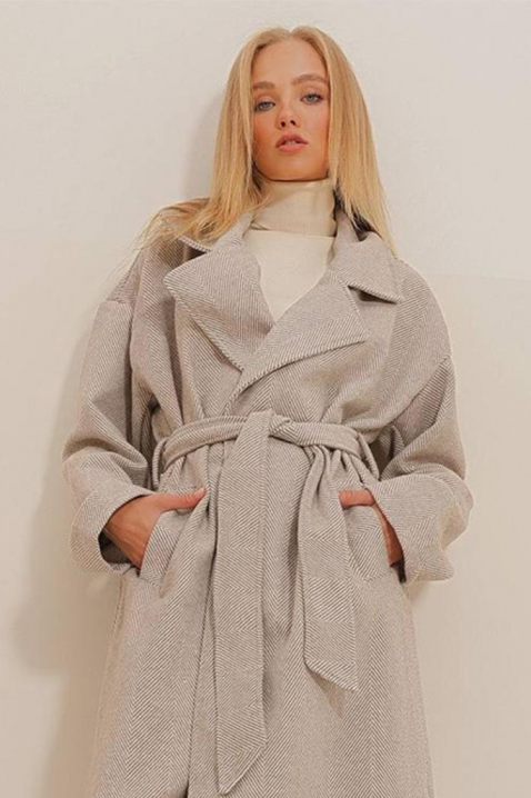 Plaszcz SILVONZA BEIGE, Kolor :  beżowy, IVET.PL - Modna odzież