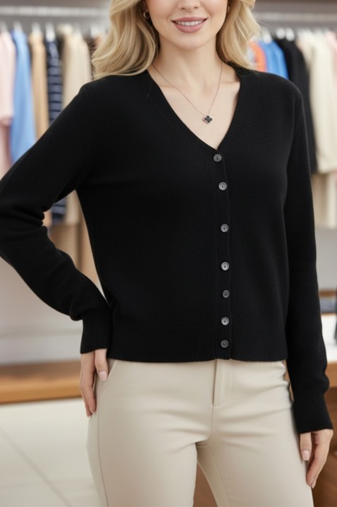 Kardigan VALELZA BLACK, Kolor : czarny, IVET.PL - Modna odzież