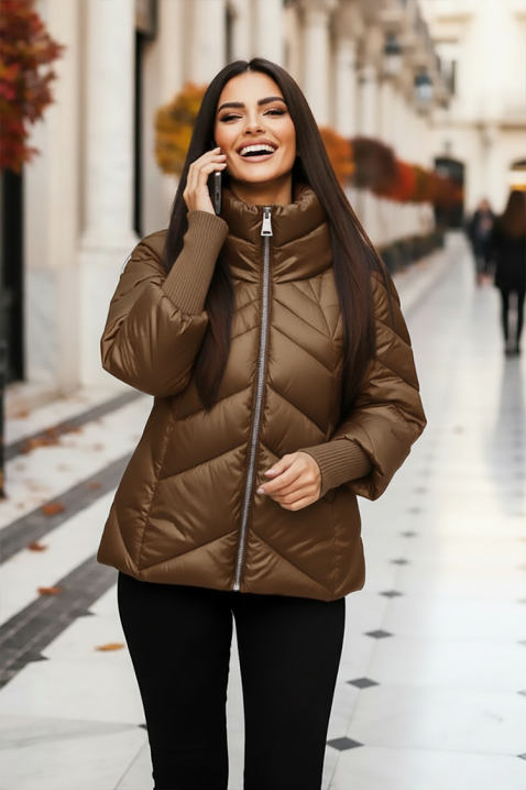 Kurtka KAMARIYA BROWN, Kolor : brązowy, IVET.PL - Modna odzież