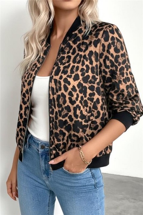 Kurtka LEPRONZA BROWN, Kolor : brązowy, IVET.PL - Modna odzież