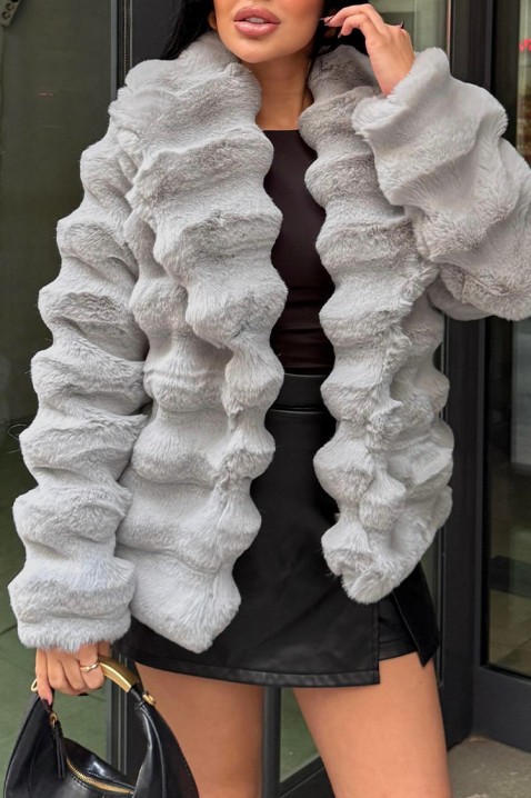 Płaszcz GROIMELFA GREY, Kolor : szary, IVET.PL - Modna odzież