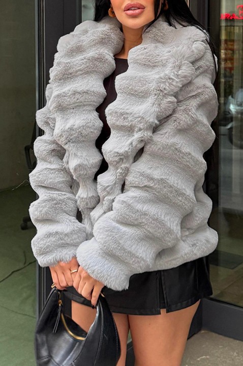 Płaszcz GROIMELFA GREY, Kolor : szary, IVET.PL - Modna odzież