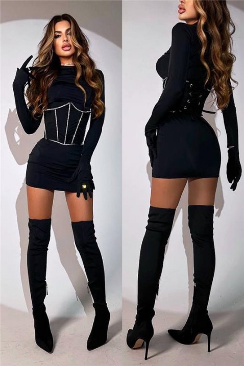 Sukienka VOLGATA, Kolor : czarny, IVET.PL - Modna odzież