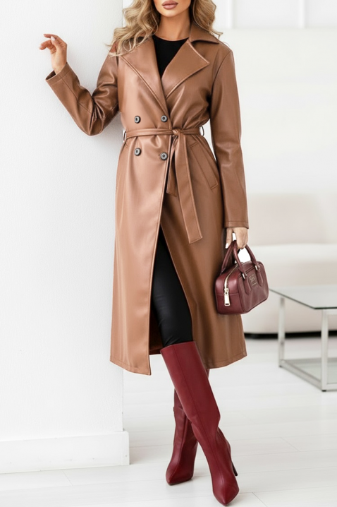 Trencz DRENDILZA, Kolor : jasnobrązowy, IVET.PL - Modna odzież