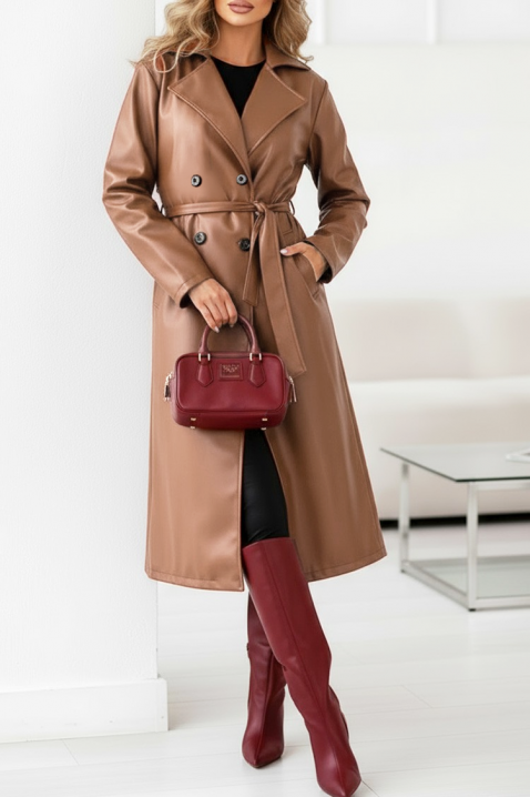 Trencz DRENDILZA, Kolor : jasnobrązowy, IVET.PL - Modna odzież