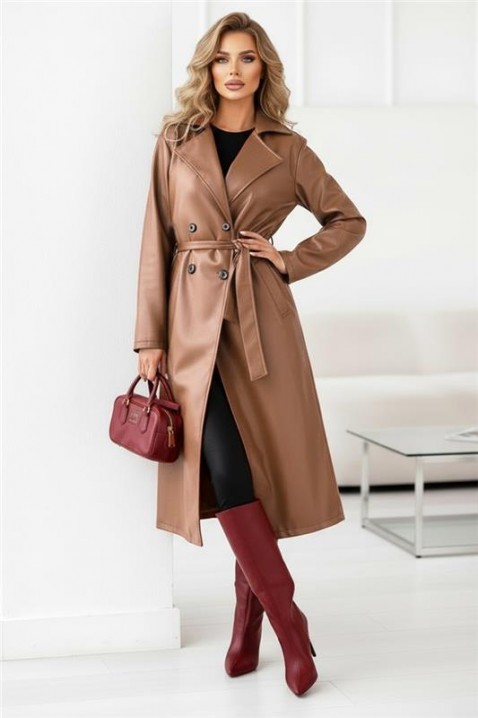 Trencz DRENDILZA, Kolor : jasnobrązowy, IVET.PL - Modna odzież