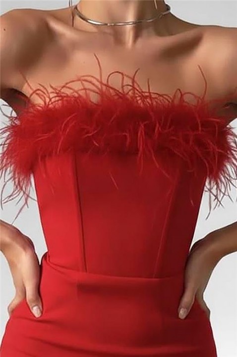 Sukienka SAROELTA RED, Kolor : czerwony, IVET.PL - Modna odzież