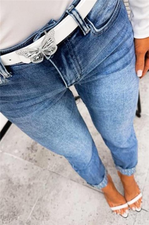 Jeansy EVREZALDA, Kolor : błękitny, IVET.PL - Modna odzież