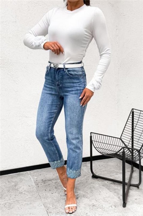 Jeansy EVREZALDA, Kolor : błękitny, IVET.PL - Modna odzież