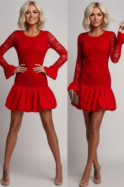 Sukienka ELVLINZA RED, Kolor : czerwony, IVET.PL - Modna odzież