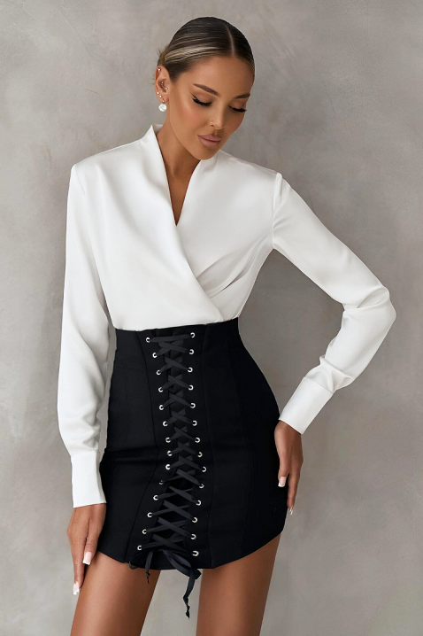 Sukienka OFLANDA, Kolor : czarny z białym, IVET.PL - Modna odzież