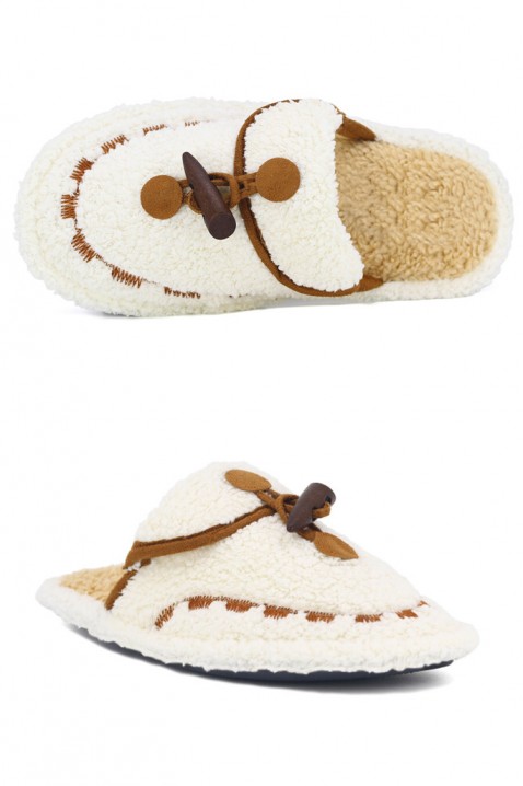 Kapcie BLOMERFA ECRU, Kolor : ecru, IVET.PL - Modna odzież