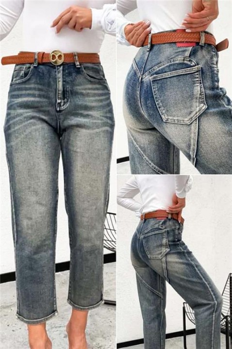 Jeansy DENVORA, Kolor : chabrowy, IVET.PL - Modna odzież