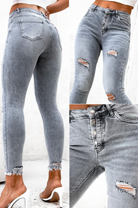 Jeansy YANINZA, Kolor : szary, IVET.PL - Modna odzież