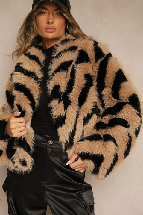 Płaszcz TIGRELZA BEIGE, Kolor :  beżowy, IVET.PL - Modna odzież