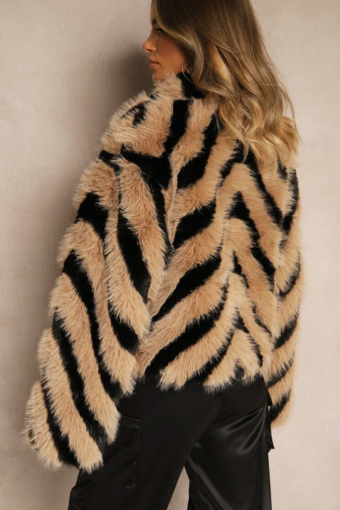 Płaszcz TIGRELZA BEIGE, Kolor :  beżowy, IVET.PL - Modna odzież