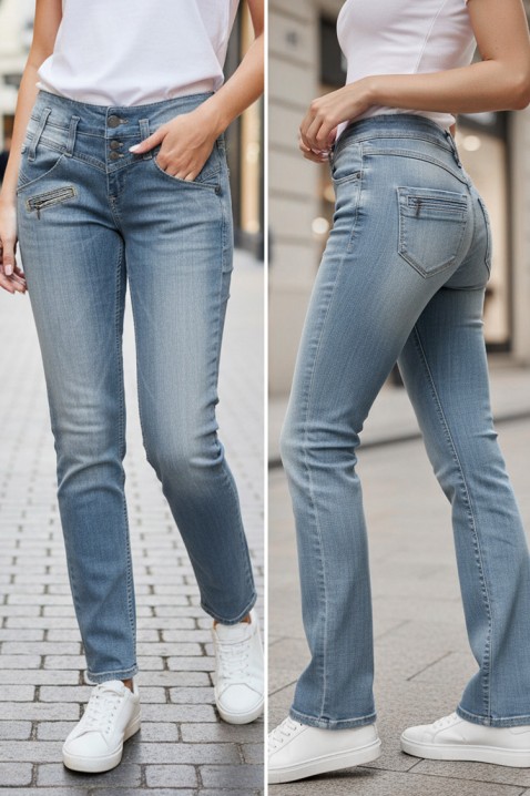 Jeansy MAJEZDA, Kolor : błękitny, IVET.PL - Modna odzież