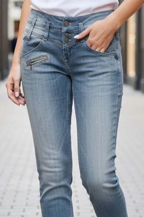 Jeansy MAJEZDA, Kolor : błękitny, IVET.PL - Modna odzież