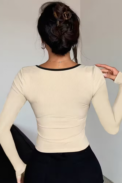 Bluzka VRIONZA BEIGE, Kolor :  beżowy, IVET.PL - Modna odzież