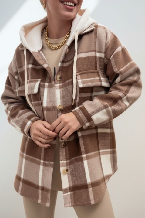 Bluza TEBORINA, Kolor : brązowy, IVET.PL - Modna odzież