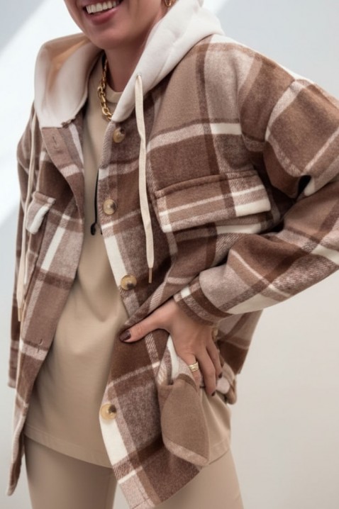 Bluza TEBORINA, Kolor : brązowy, IVET.PL - Modna odzież