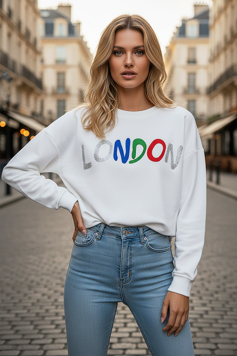 Bluzka MANDELIA WHITE, Kolor : biały, IVET.PL - Modna odzież