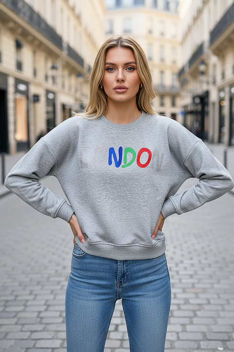 Bluzka MANDELIA GREY, Kolor : szary, IVET.PL - Modna odzież