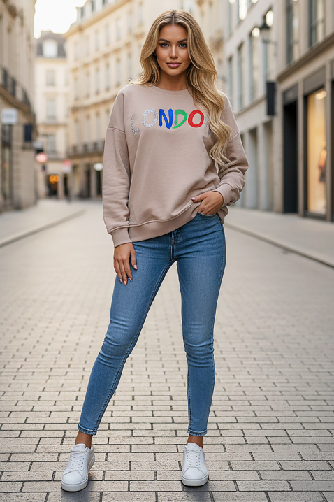 Bluzka MANDELIA BEIGE, Kolor :  beżowy, IVET.PL - Modna odzież