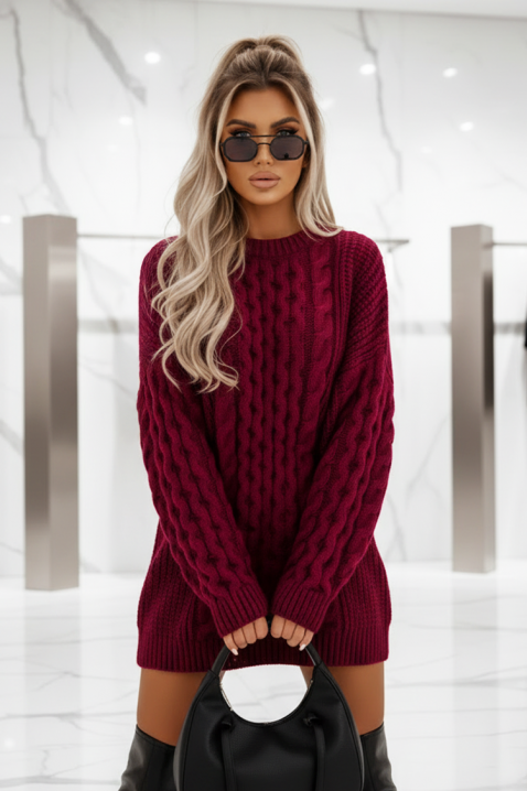 Tunika NIZRENDA BORDO, Kolor : bordowy, IVET.PL - Modna odzież