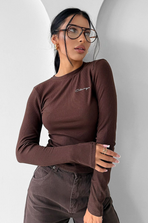 Bluzka DAVROLZA BROWN, Kolor : brązowy, IVET.PL - Modna odzież